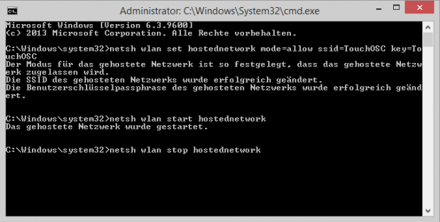 cmd-hostednetwork